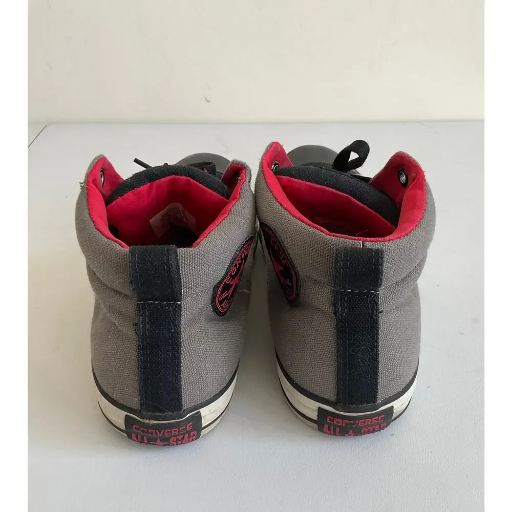 Converse Chuck Taylor All Star High Street Mid Gray Black Sneaker Size 10 - Picture 4 of 8